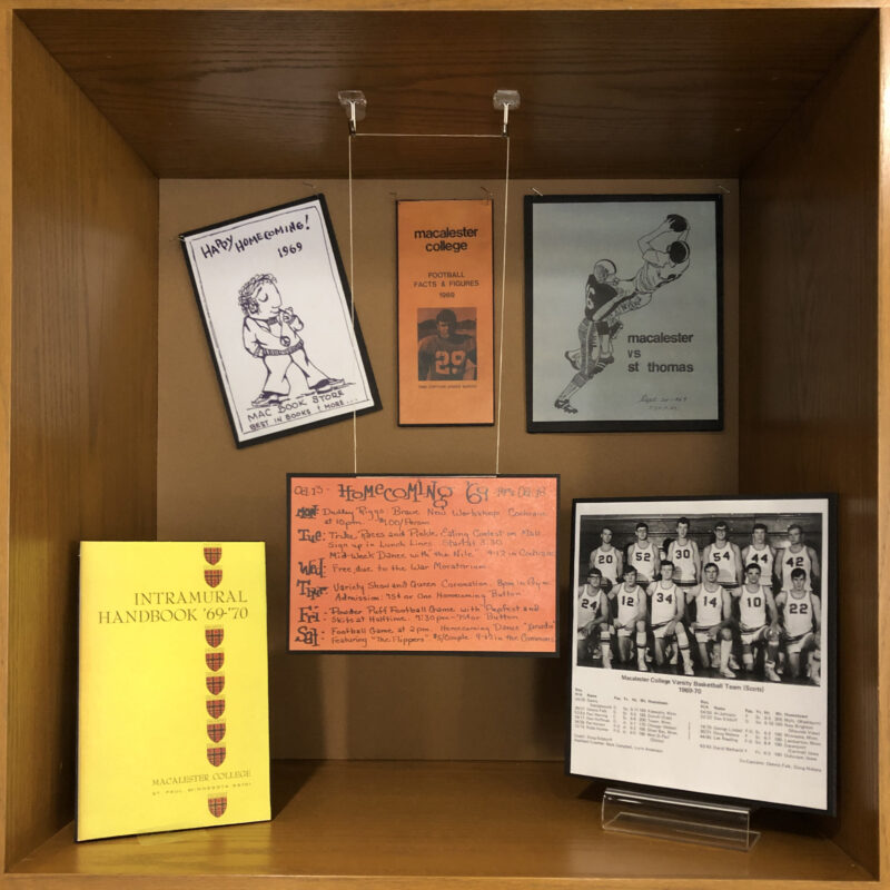Class of 1970 archives exhibit case 5 athletics